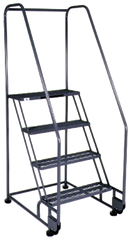 Model 3TR26; 3 Steps; 28 x 30'' Base Size - Tilt-N-Roll Ladder - Top Tool & Supply