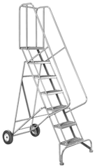 Model 6500; 7 Steps; 30 x 58'' Base Size - Roll-N-Fold Ladder - Top Tool & Supply