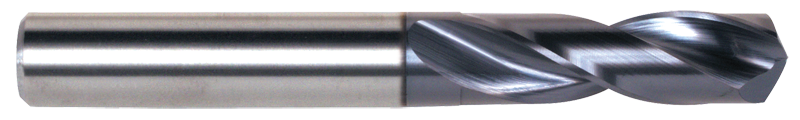 10.00mm Dia. - 87 OAL-TiAlN Coated-Carbide-Short Length High Performance Drill - Top Tool & Supply