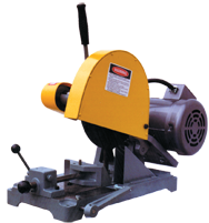 Abrasive Cut-Off Saw-Floor Swivel Vise - #K10S-1; Takes 10" x 5/8 Hole Wheel (Not Included); 3HP; 1PH Motor - Top Tool & Supply