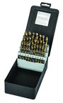 26 Pc. A - Z Letter Size Cobalt Bronze Oxide Jobber Drill Set - Top Tool & Supply