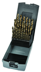 29 Pc. 1/16" - 1/2" by 64ths Cobalt Bronze Oxide Jobber Drill Set - Top Tool & Supply