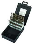 60 Pc. #1 - #60 Wire Gage Cobalt Bronze Oxide Jobber Drill Set - Top Tool & Supply