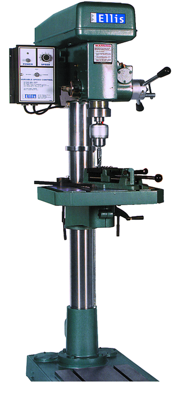 9400 Floor Model Drilling & Tapping Machine - 18-1/2'' Swing; 2HP; 1PH; 110V Motor - Top Tool & Supply