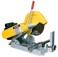 Abrasive Cut-Off Saw - #100020110; Takes 10" x 5/8 Hole Wheel (Not Included); 3HP; 1PH; 110V Motor - Top Tool & Supply