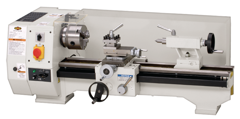 Bench Lathe - #M1016 9-3/4'' Swing; 21'' Between Centers; 3/4HP; 1PH; 110V Motor - Top Tool & Supply