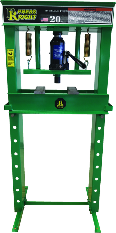 Hydaulic Shop Press - 20 Ton - Top Tool & Supply