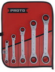 Proto® 5 Piece Offset Reversible Ratcheting Box Wrench Set - 6 and 12 Point - Top Tool & Supply