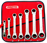 Proto® 7 Piece Offset Reversible Ratcheting Box Wrench Set - 6 and 12 Point - Top Tool & Supply