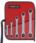 Proto® 5 Piece Metric Reversible Ratcheting Box Wrench Set - 12 Point - Top Tool & Supply