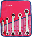 Proto® 5 Piece Ratcheting Box Wrench Set - 6 and 12 Point - Top Tool & Supply