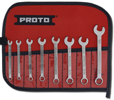 Proto® 8 Piece Full Polish Combination Short Wrench Set - 6 Point - Top Tool & Supply