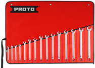 Proto® 15 Piece Satin Metric Combination ASD Wrench Set - 12 Point - Top Tool & Supply