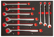 Proto® Foamed 15 Piece Combination Wrench Set -Full Polish- 12 Point - Top Tool & Supply