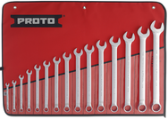 Proto® 15 Piece Full Polish Combination ASD Wrench Set - 12 Point - Top Tool & Supply