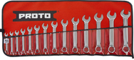 Proto® 14 Piece Full Polish Metric Short Combination Wrench Set - 12 Point - Top Tool & Supply