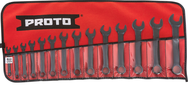 Proto® 14 Piece Black Oxide Metric Short Combination Wrench Set - 12 Point - Top Tool & Supply