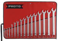 Proto® 15 Piece Satin Metric Combination ASD Wrench Set - 12 Point 7MM-32MM - Top Tool & Supply