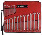 Proto® 18 Piece Satin Metric Combination ASD Wrench Set - 12 Point - Top Tool & Supply