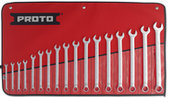 Proto® 17 Piece Full Polish Metric Combination Wrench Set - 12 Point - Top Tool & Supply