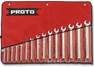 Proto® 15 Piece Full Polish Combination Spline Wrench Set - 12 Point - Top Tool & Supply