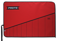 Proto® Red Canvas 10-Pocket Tool Roll - Top Tool & Supply