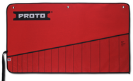 Proto® Red Canvas 17-Pocket Tool Roll - Top Tool & Supply