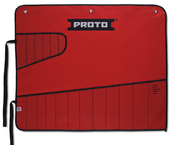 Proto® Red Canvas 18-Pocket Tool Roll - Top Tool & Supply