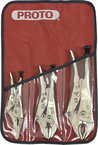 Proto® 3 Piece Locking Pliers Set - Nickel Chrome - Top Tool & Supply