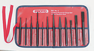 Proto® 12 Piece Punch & Chisel Set - Top Tool & Supply
