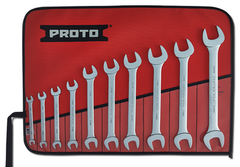 Proto® 10 Piece Satin Metric Open-End Wrench Set - Top Tool & Supply