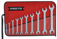 Proto® 10 Piece Satin Open-End Wrench Set - Top Tool & Supply