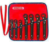 Proto® 7 Piece Ratcheting Flare Nut Wrench Set - 12 Point - Top Tool & Supply