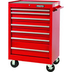 Proto® 440SS 27" Roller Cabinet - 7 Drawer, Red - Top Tool & Supply