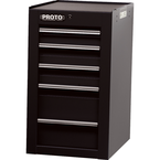 Proto® 450HS Side Cabinet - 5 Drawer, Black - Top Tool & Supply