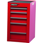 Proto® 450HS Side Cabinet - 5 Drawer, Red - Top Tool & Supply