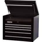 Proto® 450HS 34" Top Chest - 5 Drawer, Black - Top Tool & Supply