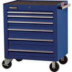 Proto® 450HS 34" Roller Cabinet - 6 Drawer, Blue - Top Tool & Supply