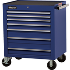 Proto® 450HS 34" Roller Cabinet - 7 Drawer, Blue - Top Tool & Supply