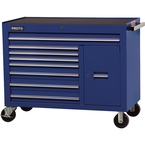 Proto® 450HS 50" Workstation - 8 Drawer & 2 Shelves, Blue - Top Tool & Supply