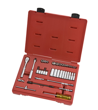 Proto® 1/4" Drive 37 Piece Socket, Combination Set - 6 Point - Top Tool & Supply