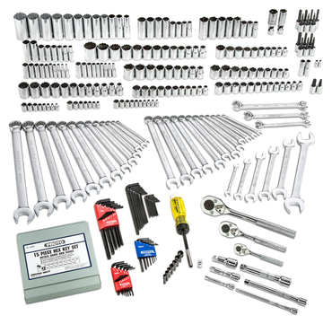 Proto® 1/4", 3/8", & 1/2" Drive 302 Piece Socket Set- 6 and 12 Point - Top Tool & Supply