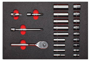 Proto® Foam Tray for Tool Set J52136 with Classic Pear Head Ratchet- 11x16" - Top Tool & Supply