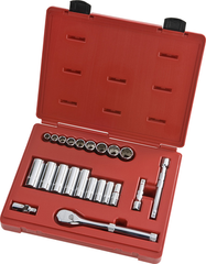 Proto® 3/8" Drive 22 Piece Socket Set - 12 Point - Top Tool & Supply