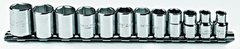 Proto® 3/8" Drive 12 Piece Metric Socket Set - 6 Point - Top Tool & Supply