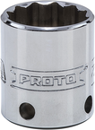 Proto® Tether-Ready 3/8" Drive Socket 21 mm - 12 Point - Top Tool & Supply