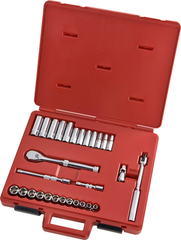 Proto® 3/8" Drive 29 Piece Metric Socket, Combination Set - 6 Point - Top Tool & Supply