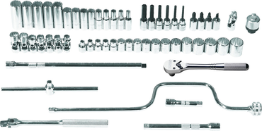 Proto® 3/8" Drive 57 Piece Metric Socket Set - 12 Point - Tools Only - Top Tool & Supply