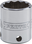 Proto® Tether-Ready 3/8" Drive Socket 22 mm - 12 Point - Top Tool & Supply