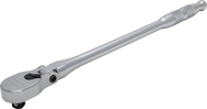 Proto® 1/2" Drive Flex Head Precision 90 Pear Head Ratchet Long 18"- Full Polish - Top Tool & Supply
